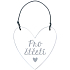 Nekupto Heart Plaque For Luck 6.5 x 6.5 x 0.5 cm