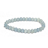 Calcite blue bracelet elastic natural stone, ball 6-6,2 mm / 16-17 cm, intuition stone