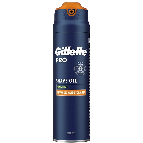 Gillette Pro Sensitive shaving gel for men 200 ml
