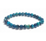 Tiger eye blue multi bracelet elastic natural stone, ball 6 mm / 16-17 cm, stone of the sun and earth, brings luck and wealth
