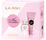 La Rive In Flames eau de parfum 90 ml + shower gel 100 ml, gift set for women