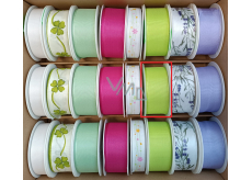 Ditipo Fabric ribbon Spring neon green 3 m x 25 mm