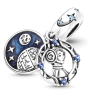 Charm Sterling silver 925 Marvel Star Wars Princess Leia 2in1, bracelet pendant