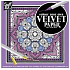 Craft ID Coloring book velvet mandala purple 5 pictures 18 x 18 cm