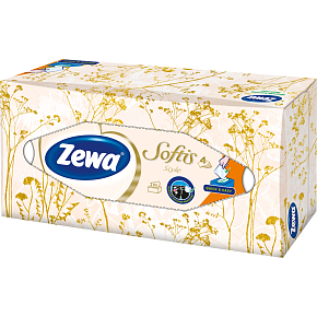 Zewa Softis Style Box 4-ply paper handkerchiefs, 80 pcs