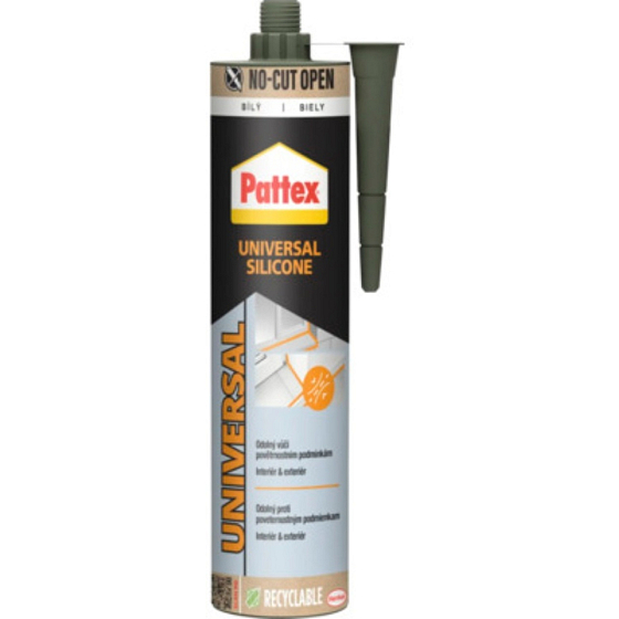 PATTEX Universal Silicone, White, 280 ml