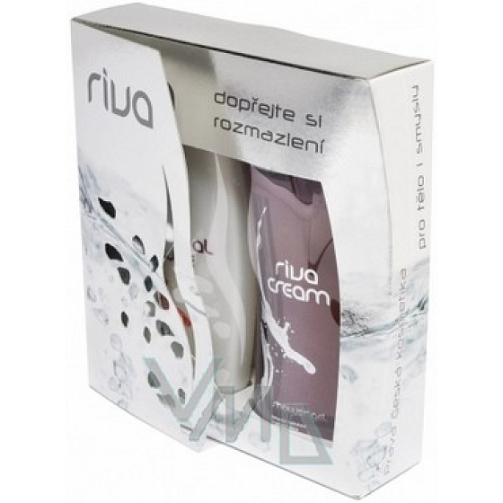 Riva Sensual Cream Shower Gel 350 g + Uni Gel 350 g, cosmetic set