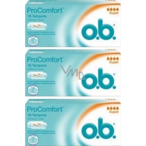 o.b. ProComfort Super tampons 3 x 16 pieces