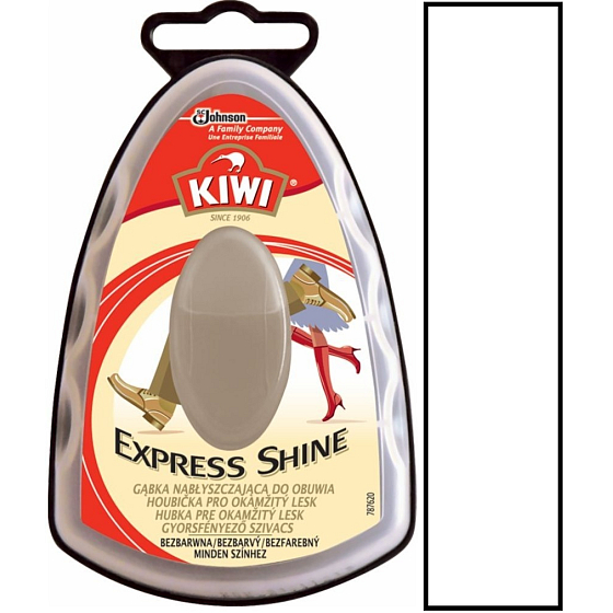 Kiwi Express Shine Colorless sponge for shoes for immediate shine 7 ml
