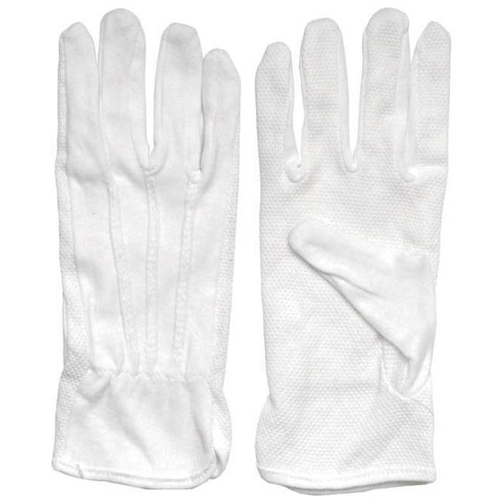 Spokar Cotton Gloves with Mini Dots Size 8, 1 Pair