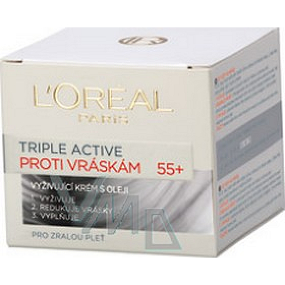 Loreal Paris Triple Active 55+ Nourishing Cream with anti-wrinkle oils 50 ml