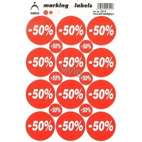 Arch Discount Labels -50%