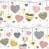 Maki Paper napkins 3 ply 33 x 33 cm 20 pieces of bright hearts