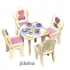 Mini Dream Home Wooden Puzzle Dream Furniture 03 Dining Room 20 x 15 cm