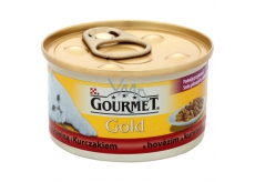 Gourmet Gold Cat Canned beef and chicken for adult cats 85 g