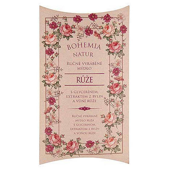 Bohemia Gifts Roses with glycerin and herbal extract handmade toilet soap in a 100 g paper box