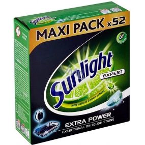 Sunlight Expert All in 1 Extra Power tablets for dishwasher 52 pieces