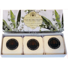 English Soap Lily of the valley natural perfumed soap with shea butter 3 x 100 g