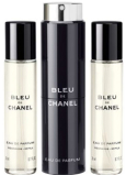 Chanel Bleu de Chanel Eau de Parfum for Men 3 x 20 ml Set, Kit
