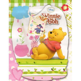 Ditipo Gift paper bag 18 x 10 x 22.7 cm Disney Winnie the Pooh, with a bow tie