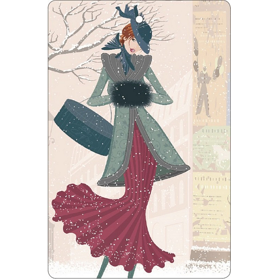Bohemia Gifts Aromatic fragrance card Winter 10.5 x 16 cm