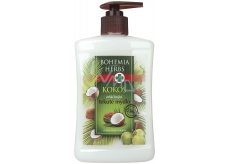Bohemia Gifts & Cosmetics Kokos tekuté mýdlo s kokosovým a olivovým olejem 500 ml