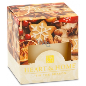 Heart & Home Christmas Spices Soy Scented Candle without burning burns up to 15 hours 53 g