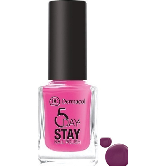 Dermacol 5 Day Stay Long-lasting Nail Polish 39 Wild Berry 11 ml