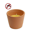 Citronella brown terracotta candle 75 x 65 mm