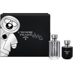 Prada L Homme Prada eau de toilette for men 50 ml + shower gel 100 ml, gift set