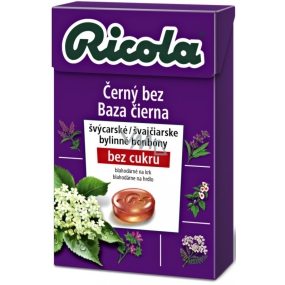 Ricola Black without Swiss herbal candies without sugar with vitamin C from 13 herbs 40 g