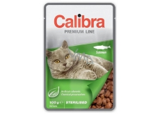 Calibra Premium Salmon in sauce complete food for adult sterilized cats pocket 100 g