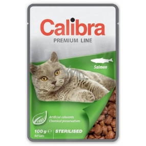 Calibra Premium Salmon in sauce complete food for adult sterilized cats pocket 100 g