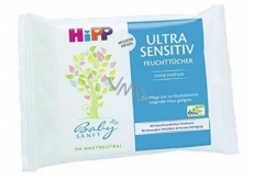 HiPP Babysanft Ultra Sensitive Cleansing Wet Wipes without Perfume 52 pieces