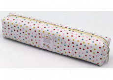 Nekupto Home Decor Pen case polka dots 18 x 4 cm 1 piece