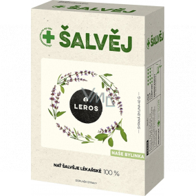 Leros Sage herbal sage tea to support natural immunity, respiratory resistance and contribute to hormonal balance 40 g