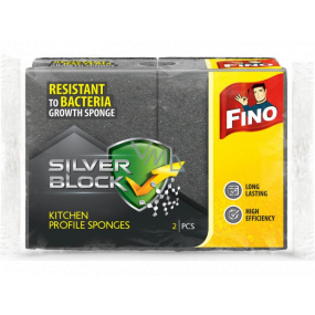 Fino Silver Block kitchen sponge profiled 2 pieces