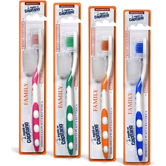 Pasta Del Capitano Family Spazzolino medium toothbrush 1 piece