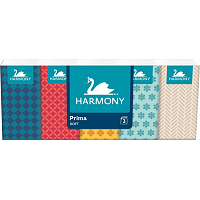 Harmony Prima 3-Ply Paper Tissues, 10 × 10 pcs