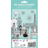 Ditipo Coloring page 3D color and fold City trip 4 sheets 250 x 140 mm