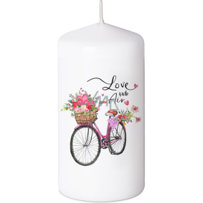 Emocio Love is in the Air candle white cylinder 60 x 110 mm