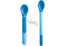 Mam Feeding Spoons & Cover 2 phase feeding spoon with protective cover 6+ months Blue 1 set