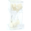 Eyeshadow applicator 6 cm box different colours
