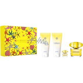 Versace Yellow Diamond eau de toilette 90 ml + shower gel 100 ml + body lotion 100 + eau de toilette miniatura 5 ml, gift set for women