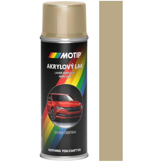 Motip Skoda Acrylic car paint spray 9201 Beige Sahara metallic 200 ml