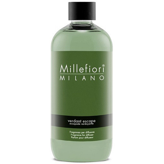 Millefiori Milano Natural Verdant Escape - Verdant Escape Refill for Fragrance Sticks Diffuser 500 ml