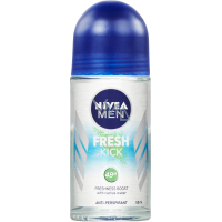 Nivea Men Fresh Kick Roll-On Antiperspirant, 50 ml