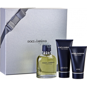 Dolce & Gabbana pour Homme eau de toilette 125 ml + aftershave 100 ml + shower gel 50 ml, gift set