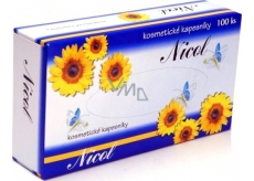 Nicol cosmetic tissues 2-ply in a box of 100 pieces