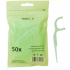 Spokar Dental Floss Picks, Plastic, Bag of 50 Pieces